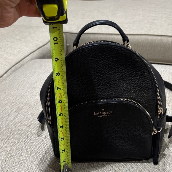 Kate Spade Black Textured Backpack - Picture 12 of 13